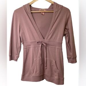 Hiatus 3/4 lightweight hoodie thin shirt vintage